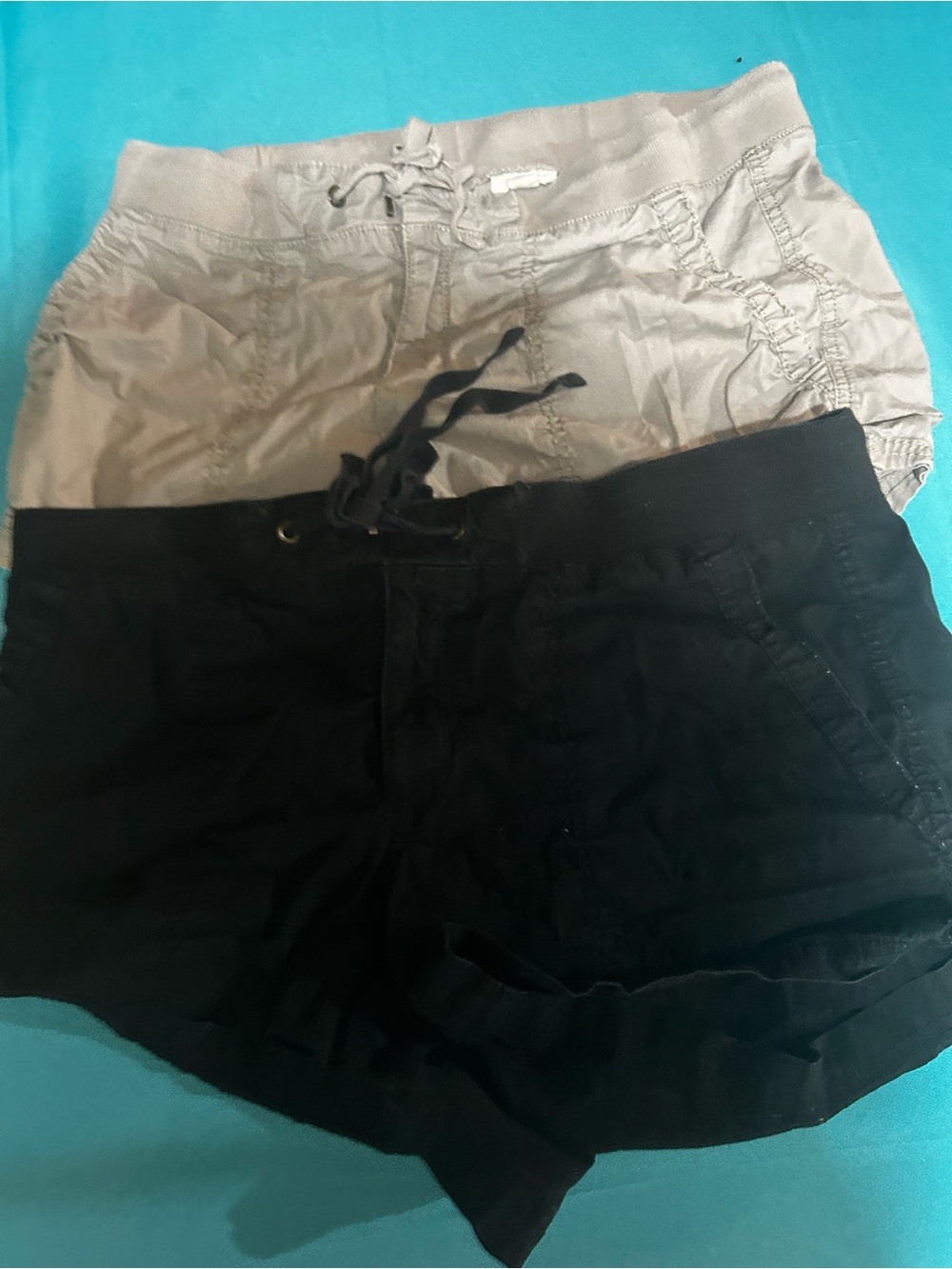 SFERRA Black and tan Drawstring Athletic Shorts Duo